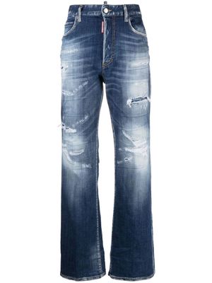 Dsquared2 faded distressed-effect jeans - Blue