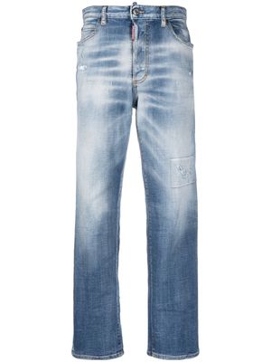 Dsquared2 faded-effect straight-leg jeans - Blue