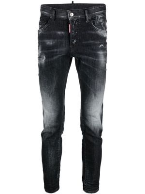 Dsquared2 faded knees jeans - Black