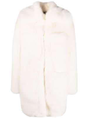 Dsquared2 faux fur coat - White