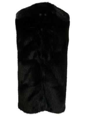 Dsquared2 faux fur gilet - Black