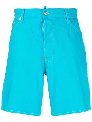 Dsquared2 five-pocket cotton Bermuda shorts - Blue