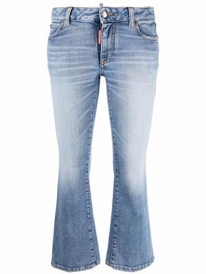 Dsquared2 flared-leg cropped jeans - Blue