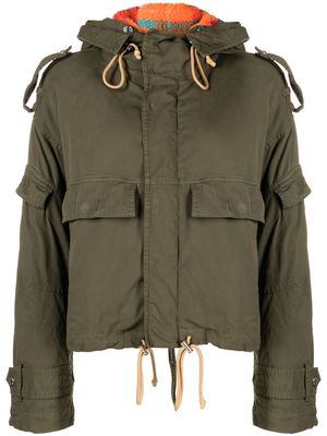 Dsquared2 fleece-lined hooded jacket - Green
