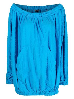 Dsquared2 flocked-logo beach cover-up - Blue