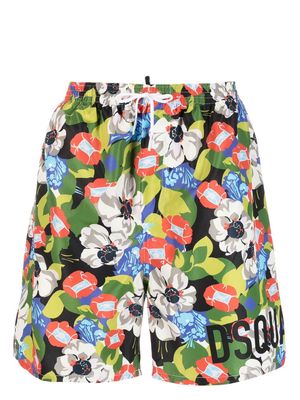 Dsquared2 floral-print swim shorts - Green