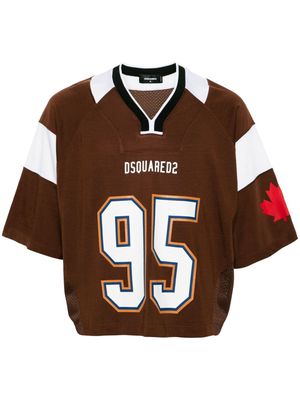 Dsquared2 Football colour-block T-shirt - Brown