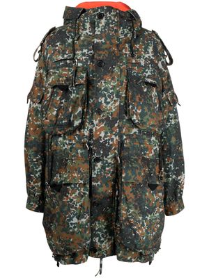 Dsquared2 Goth camouflage-print parka - Green