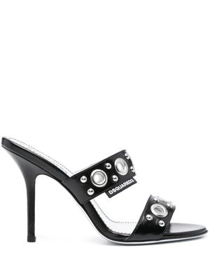 Dsquared2 Gothic 100mm leather sandals - Black
