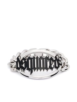 Dsquared2 Gothic logo-plaque bracelet - Silver
