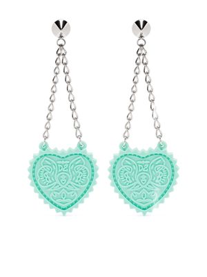 Dsquared2 heart-pendant earrings - Silver