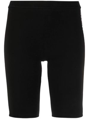 Dsquared2 high-waist logo-tape shorts - Black