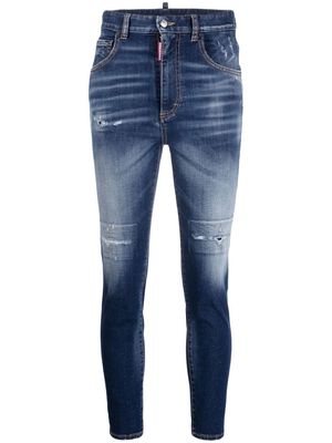Dsquared2 high-waisted slim-cut jeans - Blue