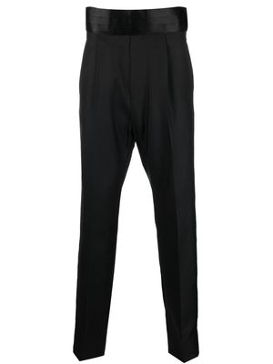 Dsquared2 high-waisted tailored tuxedo trousers - Black