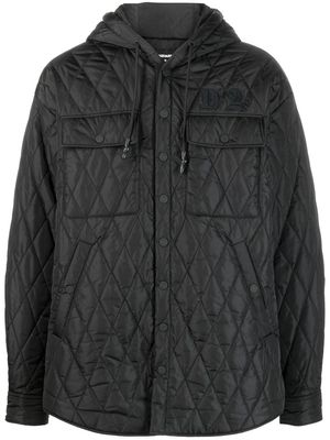 Dsquared2 hooded padded jacket - Black