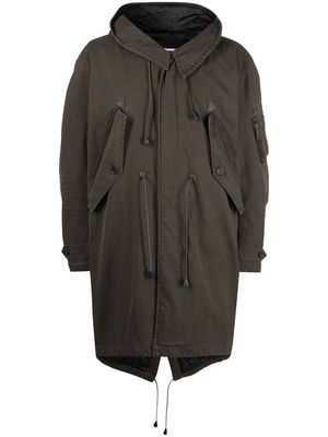 Dsquared2 hooded parka coat - Green