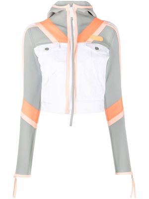 Dsquared2 hooded zip-up jacket - White