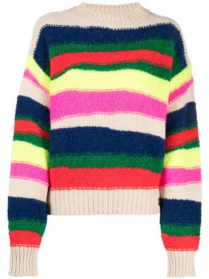 Dsquared2 horizontal-stripe chunky-knit jumper - Blue