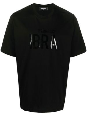 DSQUARED2 Ibra-print cotton T-shirt - Black