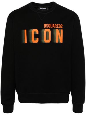 Dsquared2 Icon Blur Cool Fit cotton sweatshirt - Black