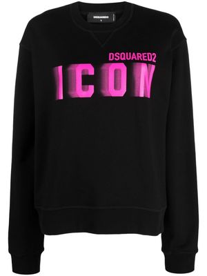 Dsquared2 Icon Blur cotton sweatshirt - Black