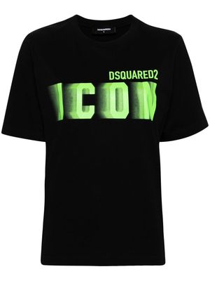 Dsquared2 Icon Blur cotton T-shirt - Black