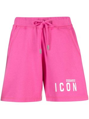 Dsquared2 Icon cotton drawstring shorts - Pink