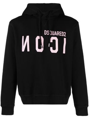 Dsquared2 Icon cotton hoodie - Black