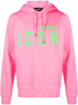 Dsquared2 Icon cotton hoodie - Pink