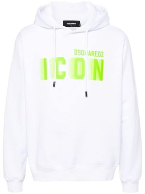 Dsquared2 Icon cotton hoodie - White