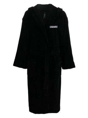 Dsquared2 Icon logo bathrobe - Black