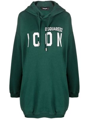 Dsquared2 Icon logo-print oversized hoodie - Green