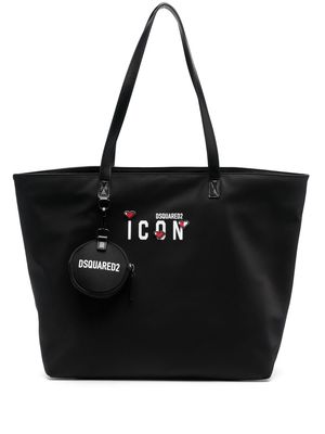 Dsquared2 Icon logo-print tote bag - Black