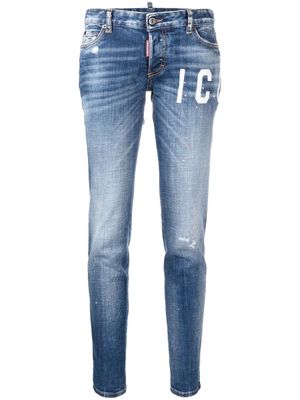 Dsquared2 Icon low-rise slim-fit jeans - Blue