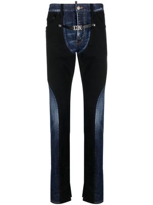 Dsquared2 Icon panelled skinny jeans - Black