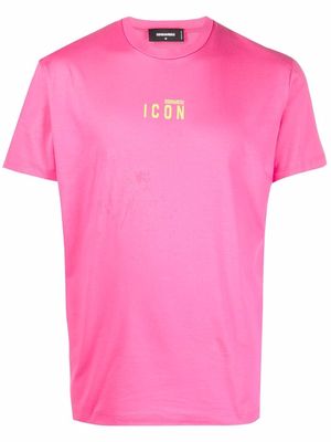 Dsquared2 Icon-print cotton T-shirt - Pink