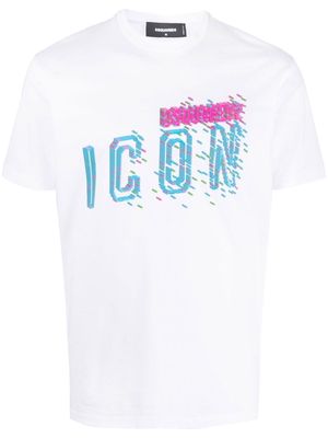 Dsquared2 Icon-print cotton T-shirt - White