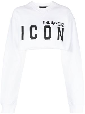 Dsquared2 Icon-print detail sweatshirt - White