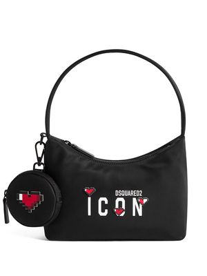 Dsquared2 Icon-print heart-motif tote bag - Black