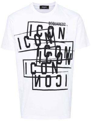 Dsquared2 Icon Stamps cotton T-shirt - White