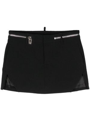 Dsquared2 Icon Zipped mini skirt - Black