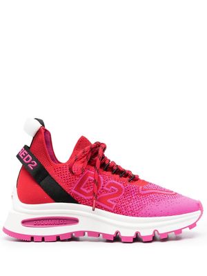 Dsquared2 intarsia-knit low-top sneakers - Pink