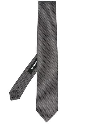 Dsquared2 interwoven silk tie - Black