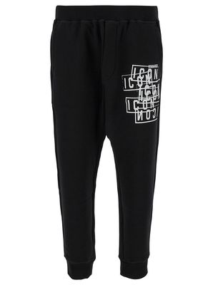 Dsquared2 Jogger Pants With Icon Logo Print In Cotton Man