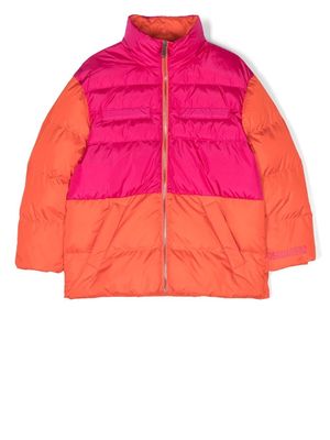 Dsquared2 Kids color-block puffer jacket - Pink
