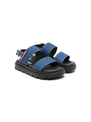 Dsquared2 Kids denim slingback sandals - Blue