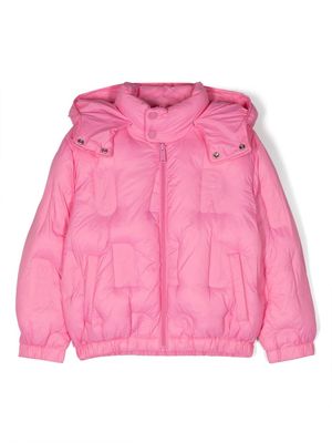 Dsquared2 Kids detachable-hood padded jacket - Pink