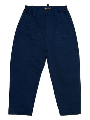 Dsquared2 Kids elasticated-waistband tapered trousers - Blue