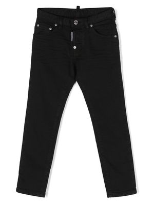 Dsquared2 Kids five-pocket straight-leg trousers - Black