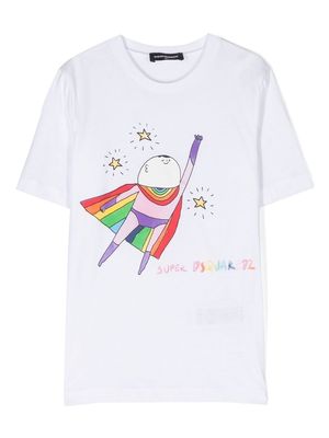Dsquared2 Kids graphic-printed T-shirt - White